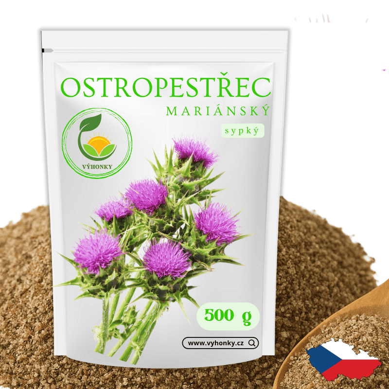 Konvenční drcený ostropestřec mariánský 250g pro detoxikaci jater